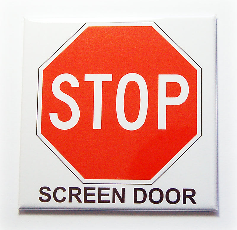 Stop Sign Screen Door Warning Magnets - Kelly's Handmade