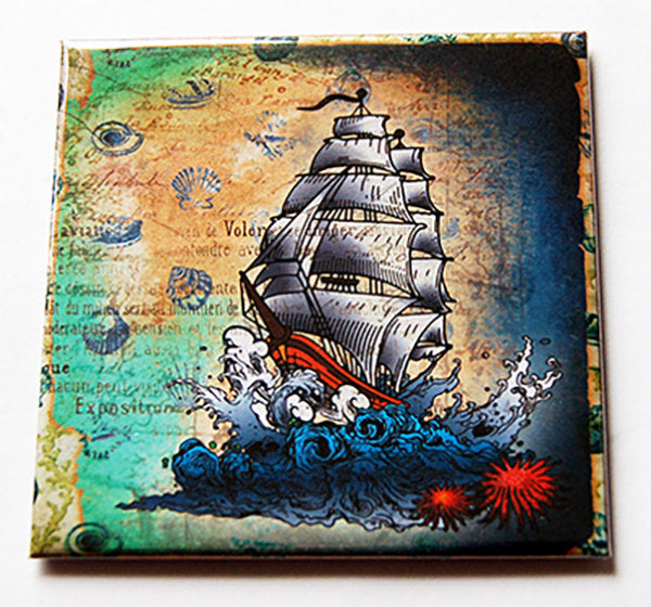 Pirate Ship Magnet - Kelly's Handmade