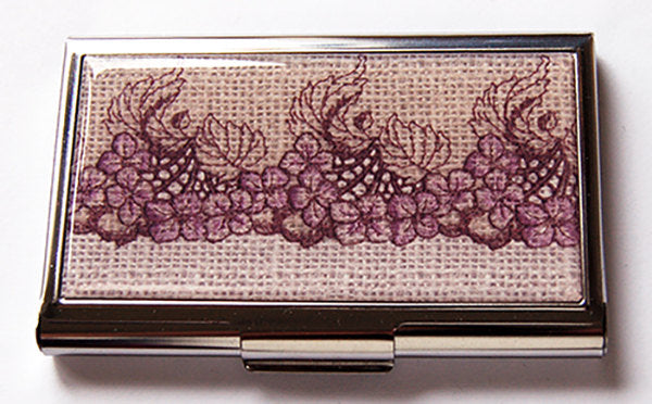 Lace & Burlap Sewing Needle Case - Kelly's Handmade