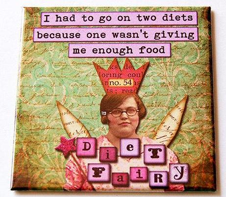 Diet Fairy Funny Magnet - Kelly's Handmade