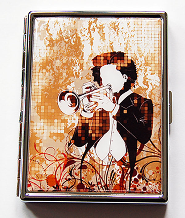 Musician Trumpet Slim Cigarette Case - Kelly's Handmade