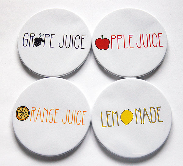 Fruit Juice Coasters - Kelly's Handmade