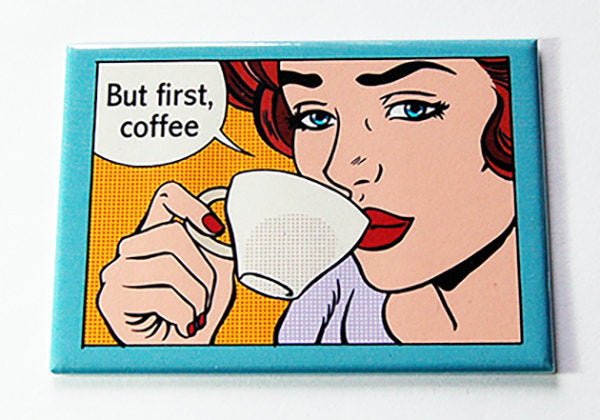 But First Coffee Rectangle Magnet - Kelly's Handmade