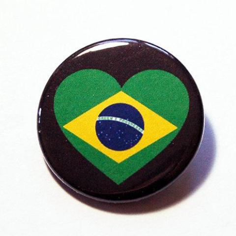 Brazil Pin - Kelly's Handmade