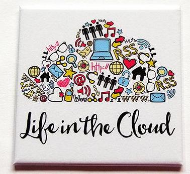 Life in the Cloud Magnet - Kelly's Handmade