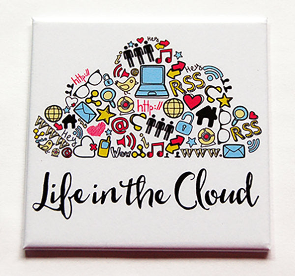 Life in the Cloud Magnet - Kelly's Handmade