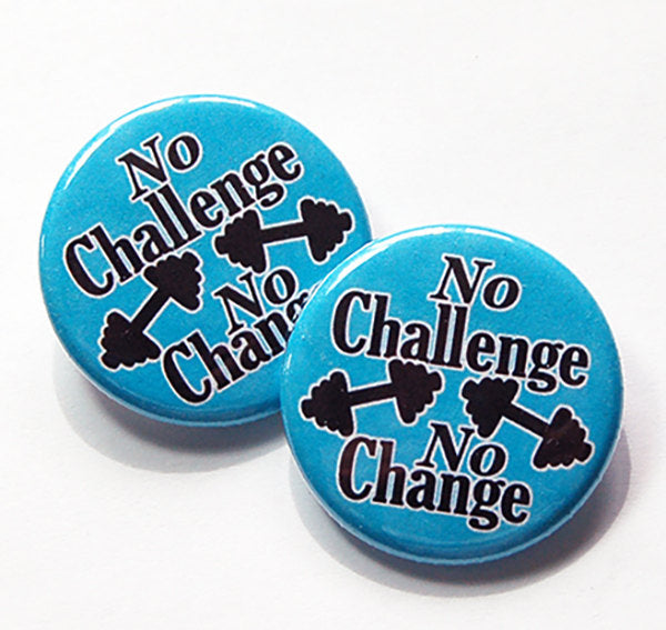 No Challenge No Change Shoelace Charms - Kelly's Handmade