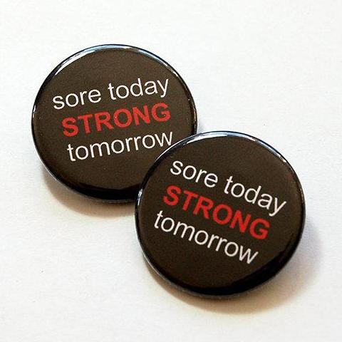 Sore Today Strong Tomorrow Shoelace Charms - Kelly's Handmade