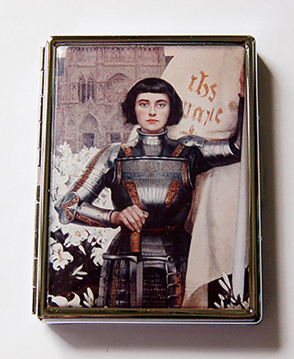 Joan of Arc Slim Cigarette Case - Kelly's Handmade