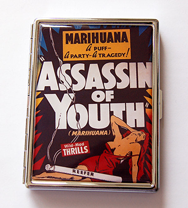 Assassin of Youth Funny Slim Cigarette Case - Kelly's Handmade