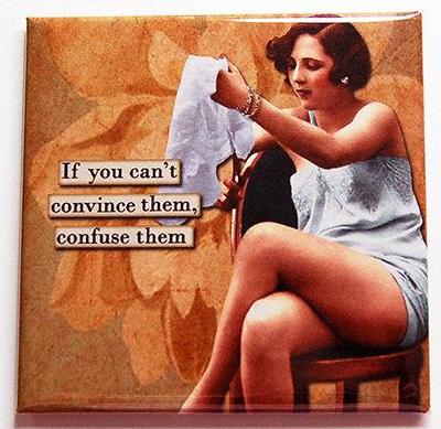 Confuse Them Funny Magnet - Kelly's Handmade