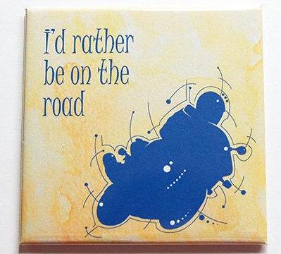 I'd Rather Be On The Road Motorcycle Magnet - Kelly's Handmade