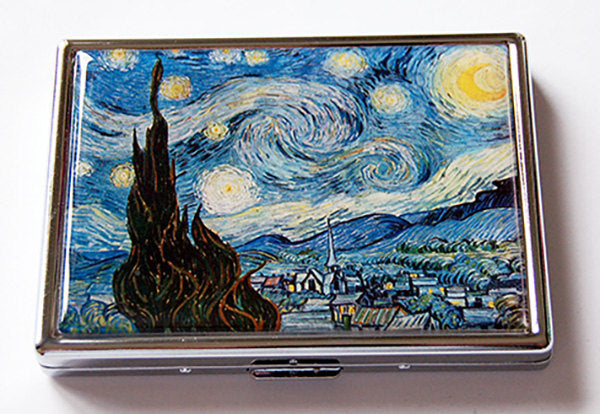 Van Gogh's Starry Night Slim Cigarette Case - Kelly's Handmade