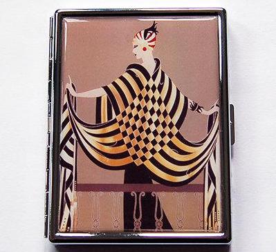 Retro Flapper Style Slim Cigarette Case - Kelly's Handmade