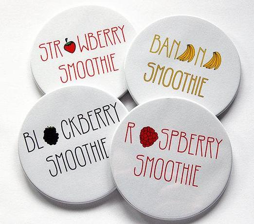 Fruit Smoothie Coasters - Kelly's Handmade