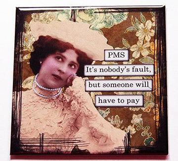 PMS, Someone Must Pay Magnet - Kelly's Handmade