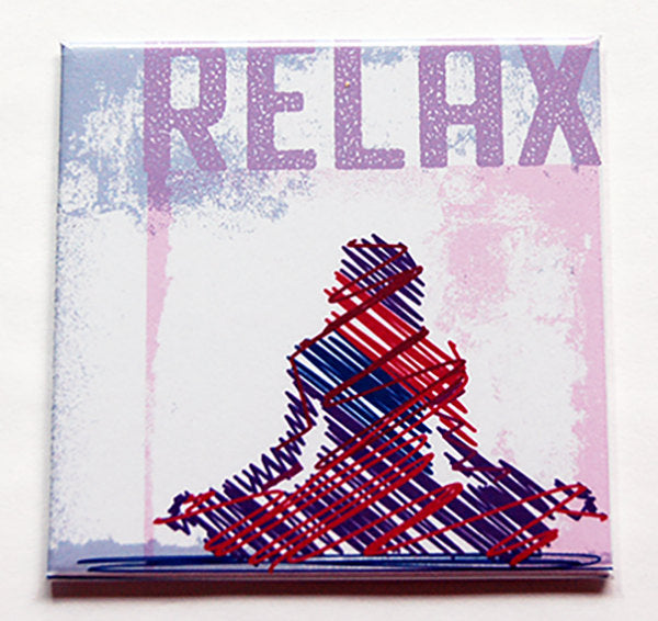 Yoga Relax Magnet - Kelly's Handmade