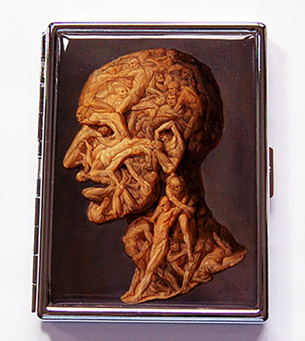 Skull of Skeletons Slim Cigarette Case - Kelly's Handmade