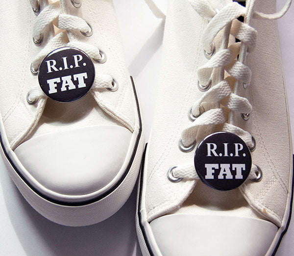 RIP Fat Shoelace Charms - Kelly's Handmade