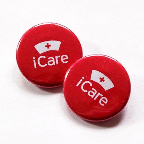 iCare Nurse Shoelace Charm in Red - Kelly's Handmade
