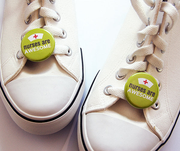 Nurses Are Awesome Shoelace Charms - Kelly's Handmade