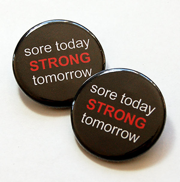 Sore Today Strong Tomorrow Shoelace Charms - Kelly's Handmade