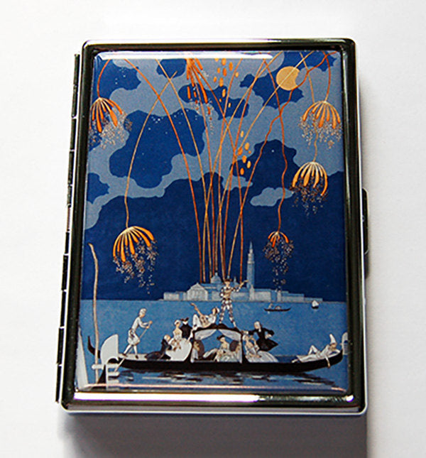 Venice Fireworks Slim Cigarette Case - Kelly's Handmade