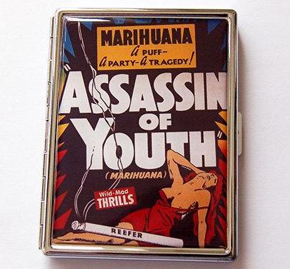 Assassin of Youth Funny Slim Cigarette Case - Kelly's Handmade