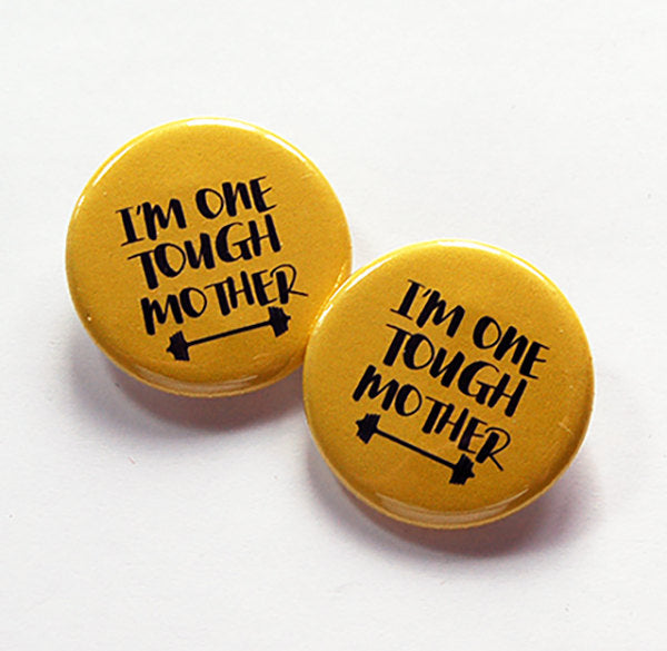 I'm One Tough Mother Shoelace Charms - Kelly's Handmade