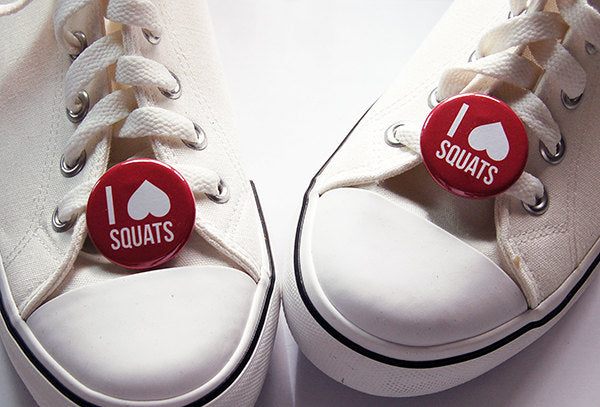 I Love Squats Shoelace Charms - Kelly's Handmade