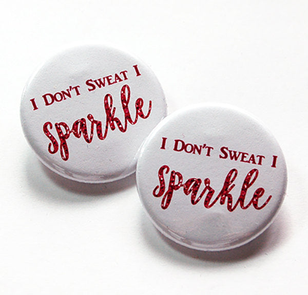 I Don't Sweat I Sparkle Shoelace Charm - Kelly's Handmade