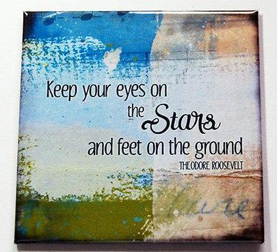 Keep Your Eyes On The Stars Magnet - Kelly's Handmade