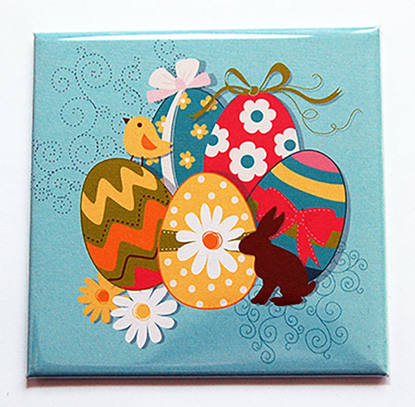 Easter Egg Magnet in Bright Colors - Kelly's Handmade