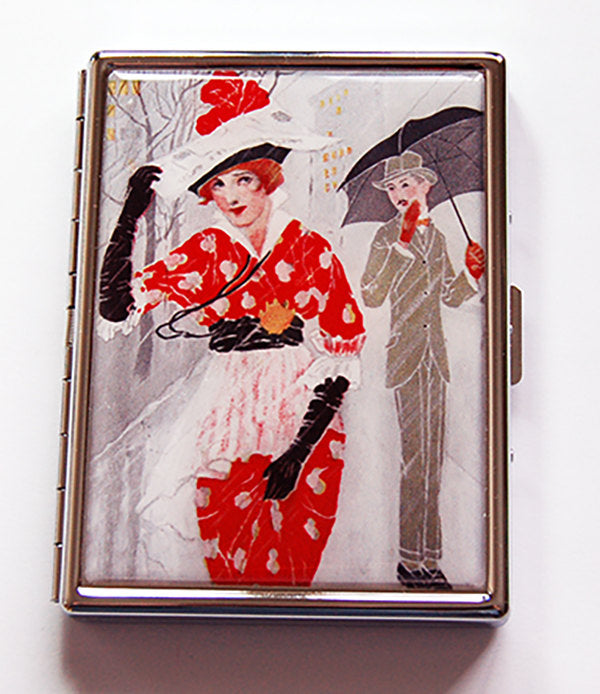 Woman In The Rain Slim Cigarette Case - Kelly's Handmade