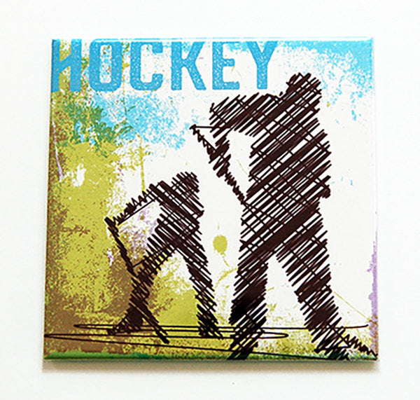 Hockey Faceoff Magnet - Kelly's Handmade