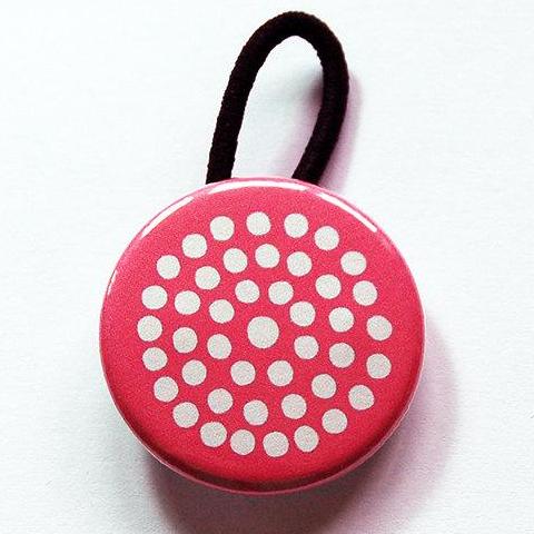 Polka Dot Ponytail Holder - Available in 3 Colors - Kelly's Handmade