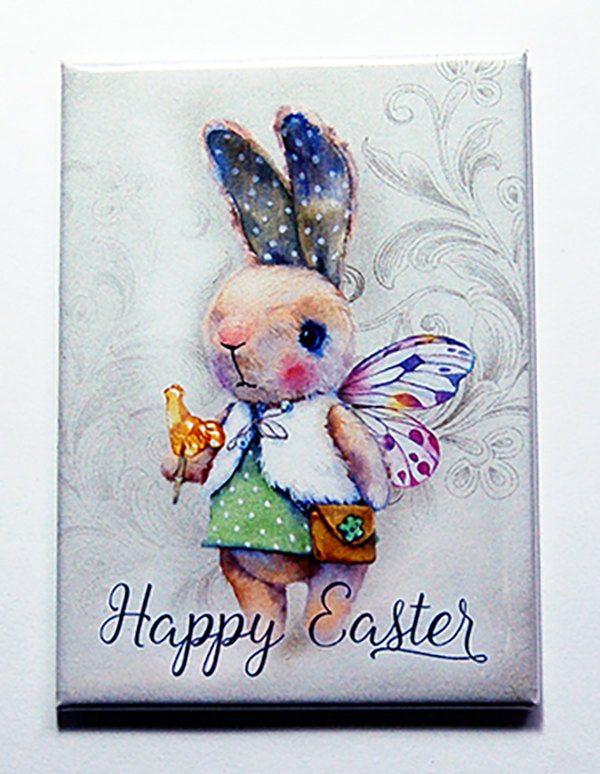 Easter Bunny Rectangle Magnet #1 - Kelly's Handmade