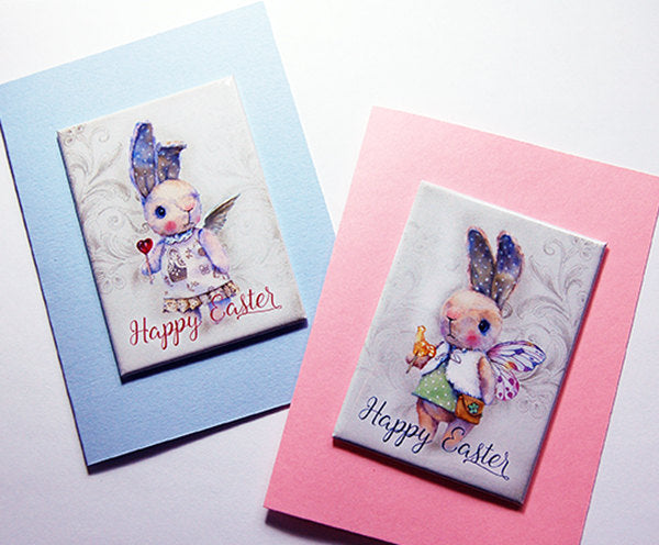 Easter Bunny Rectangle Magnet #2 - Kelly's Handmade