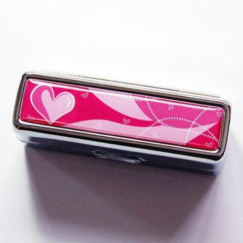 Heart Lipstick Case in Pink - Kelly's Handmade