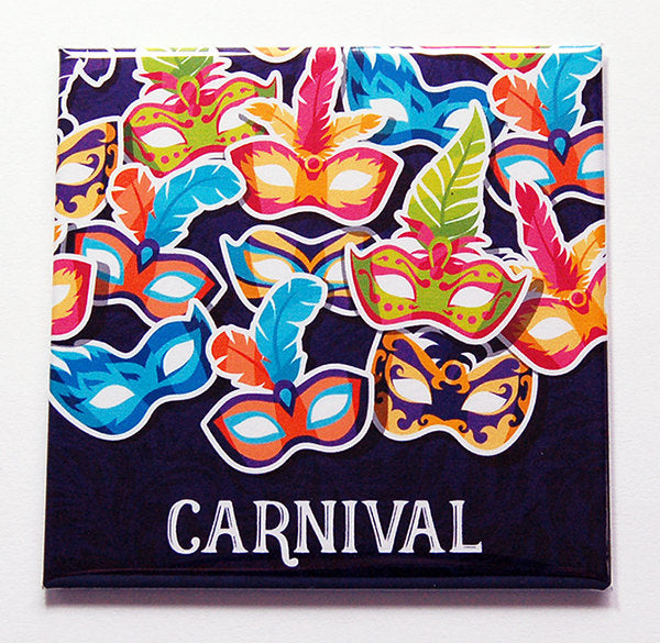 Carnival Masks Magnet - Kelly's Handmade