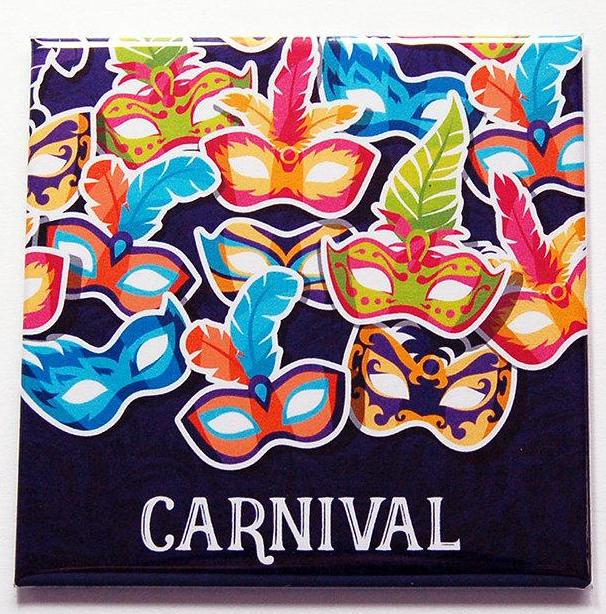 Carnival Masks Magnet - Kelly's Handmade