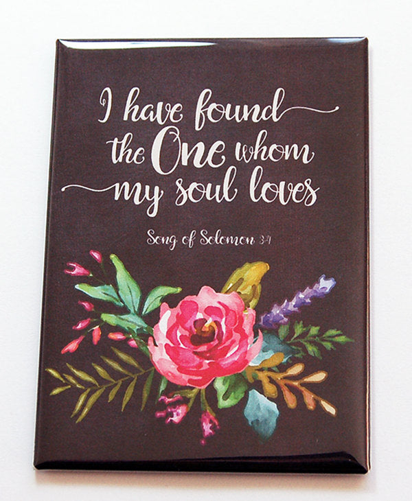 The One Whom My Soul Loves Rectangle Magnet #1 - Kelly's Handmade