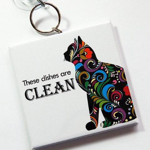 Cat Lover Clean/Dirty Dishwasher Sign - Kelly's Handmade