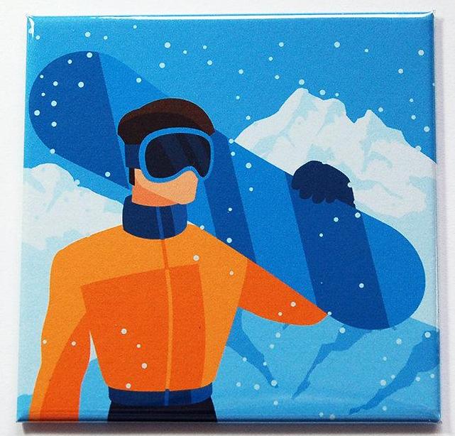 Snowboarder Magnet - Kelly's Handmade