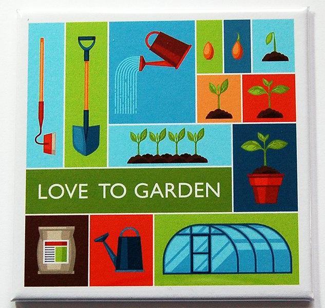 Love to Garden Magnet - Kelly's Handmade