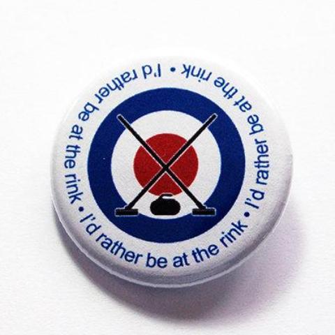 I'd Rather Be At The Rink Pin - Kelly's Handmade