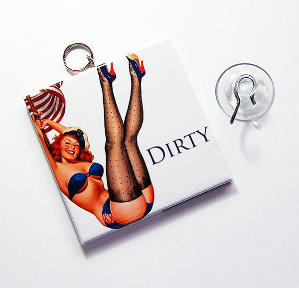 Americana Pin-up Girl Clean/Dirty Dishwasher Sign - Kelly's Handmade