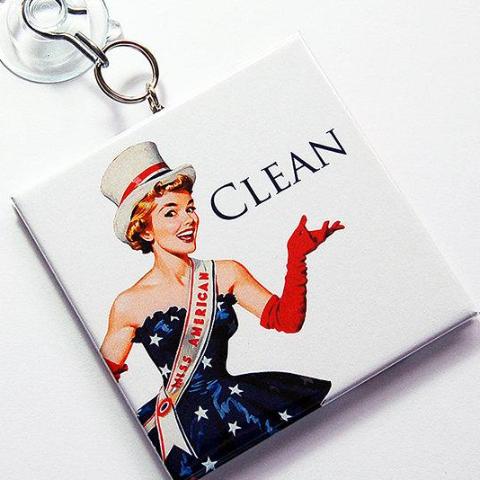 Americana Pin-up Girl Clean/Dirty Dishwasher Sign - Kelly's Handmade