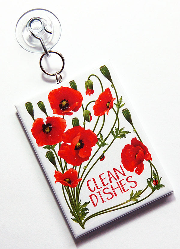Poppy Clean/Dirty Dishwasher Sign - Kelly's Handmade