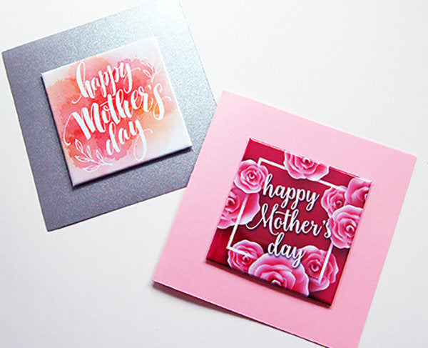 Happy Mother's Day Magnet in Orange - Kelly's Handmade